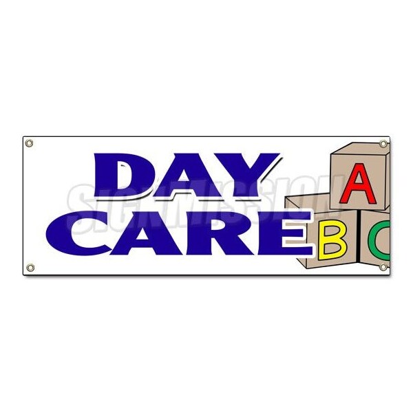 DAY CARE BANNER SIGN licensed accredited kindergarten shop shopping